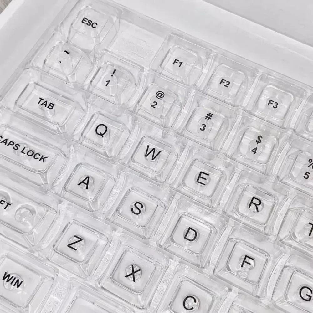 Keycaps Transparent Ice Dawn – 132 Teclas | CBSA Profile