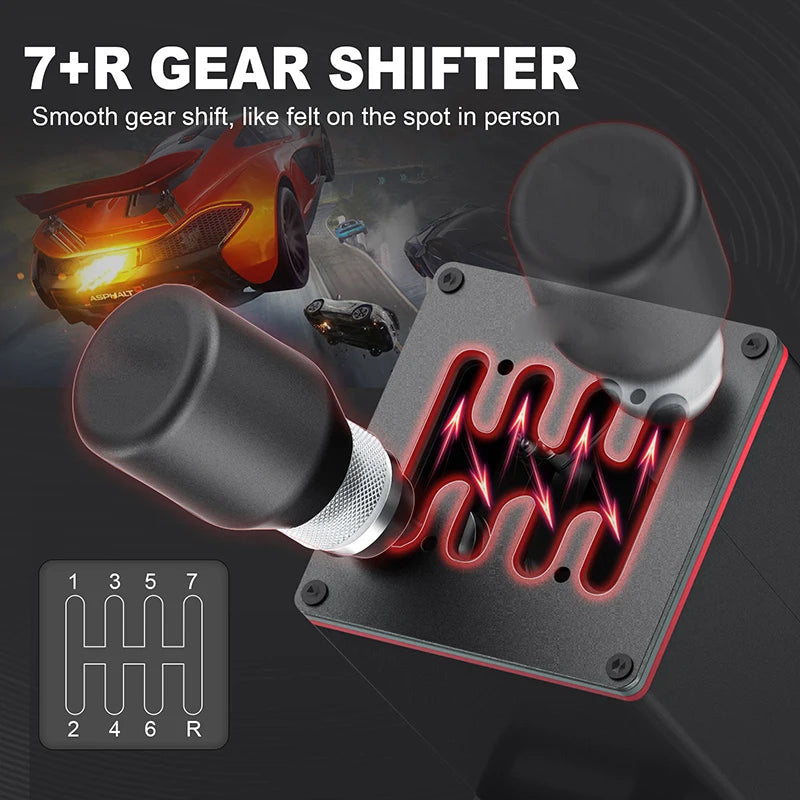 H Gear Shifter USB para Simulação