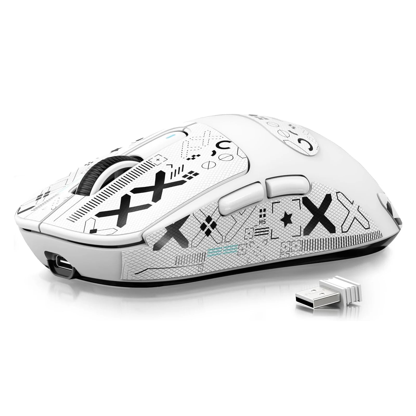 ATTACK SHARK X3 Mouse Gamer Wireless Ultra Leve 49g | Sensor PAW3395 26K DPI | Tri-Mode | 200h Bateria | 5 Botões Programáveis