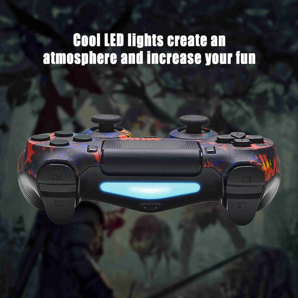 🎮 Controle Compatível PS4 / Pro / Slim / PC – Vermelho Impacto 🔴