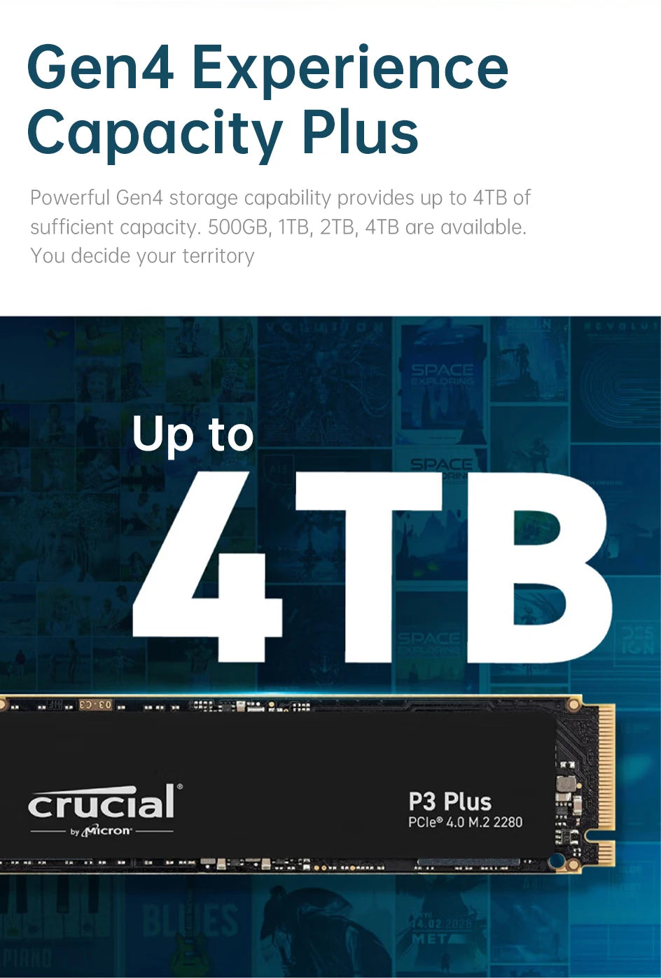 ⚡ Crucial SSD NVMe PCIe 4.0 M.2 2280