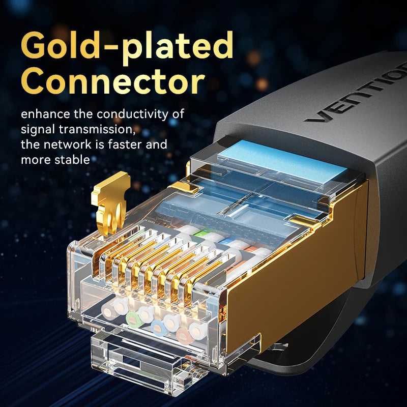 ⚡ Vention CAT8 Ethernet Cable – Velocidade Máxima e Estabilidade Profissional