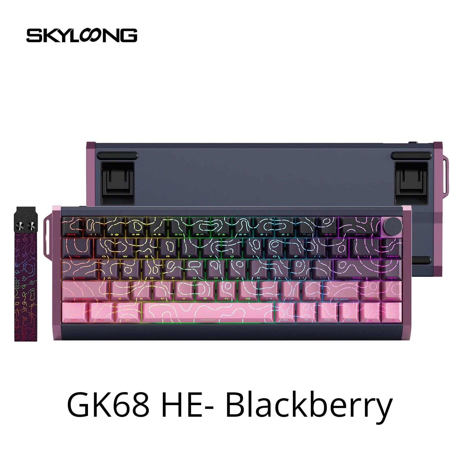 ⌨️ Skyloong GK61/GK68 HE – Teclado Mecânico Magnético Low Profile 8KHz RGB