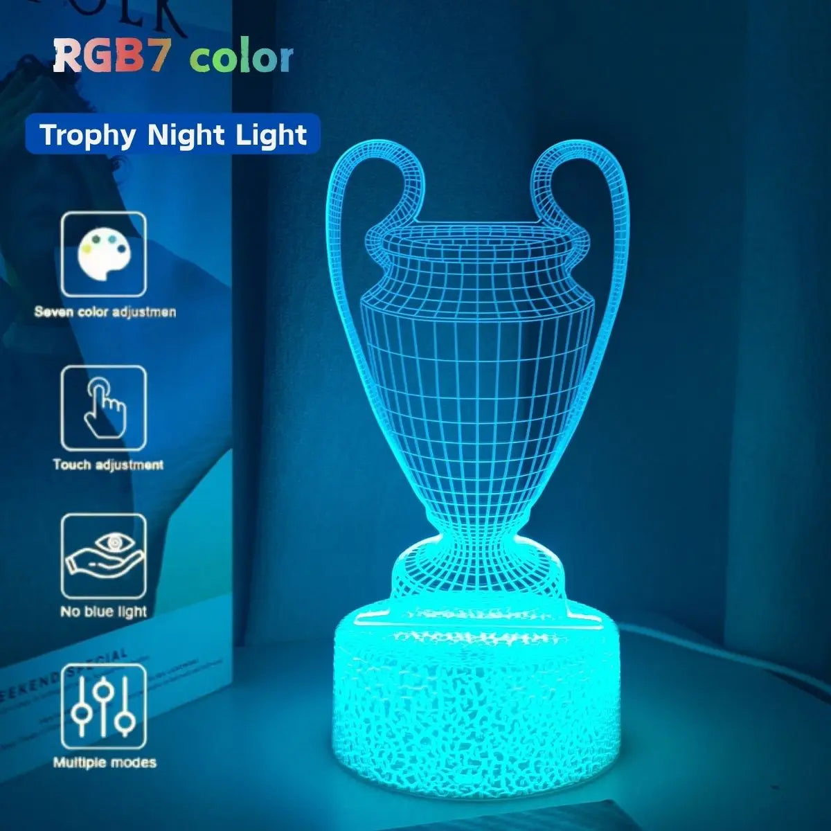 reative Trophy 3D Night Light