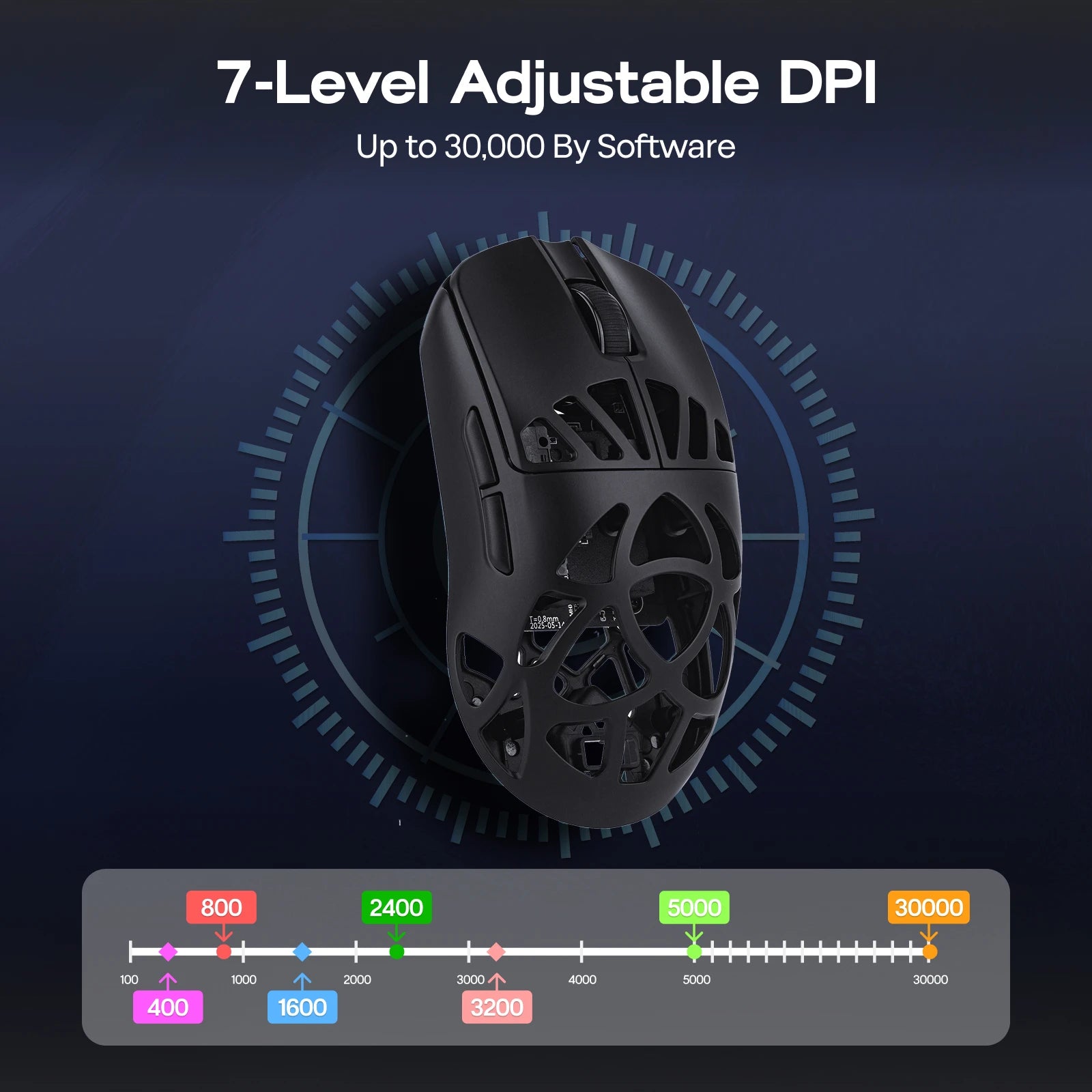 Mouse Gamer EPOMAKER Carbon X – 30.000 DPI | Ultra Leve | Sensor Profissional