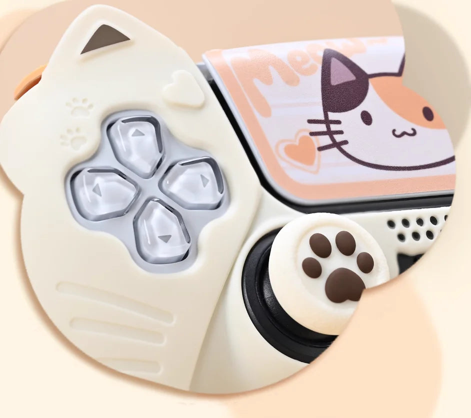 Protetor de Silicone Cute Calico Cat para Comando Sony DualSense 5 (PS5)