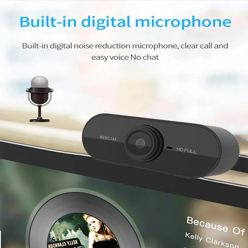 2026 Mini Web Camera PC Full HD With Microphone USB