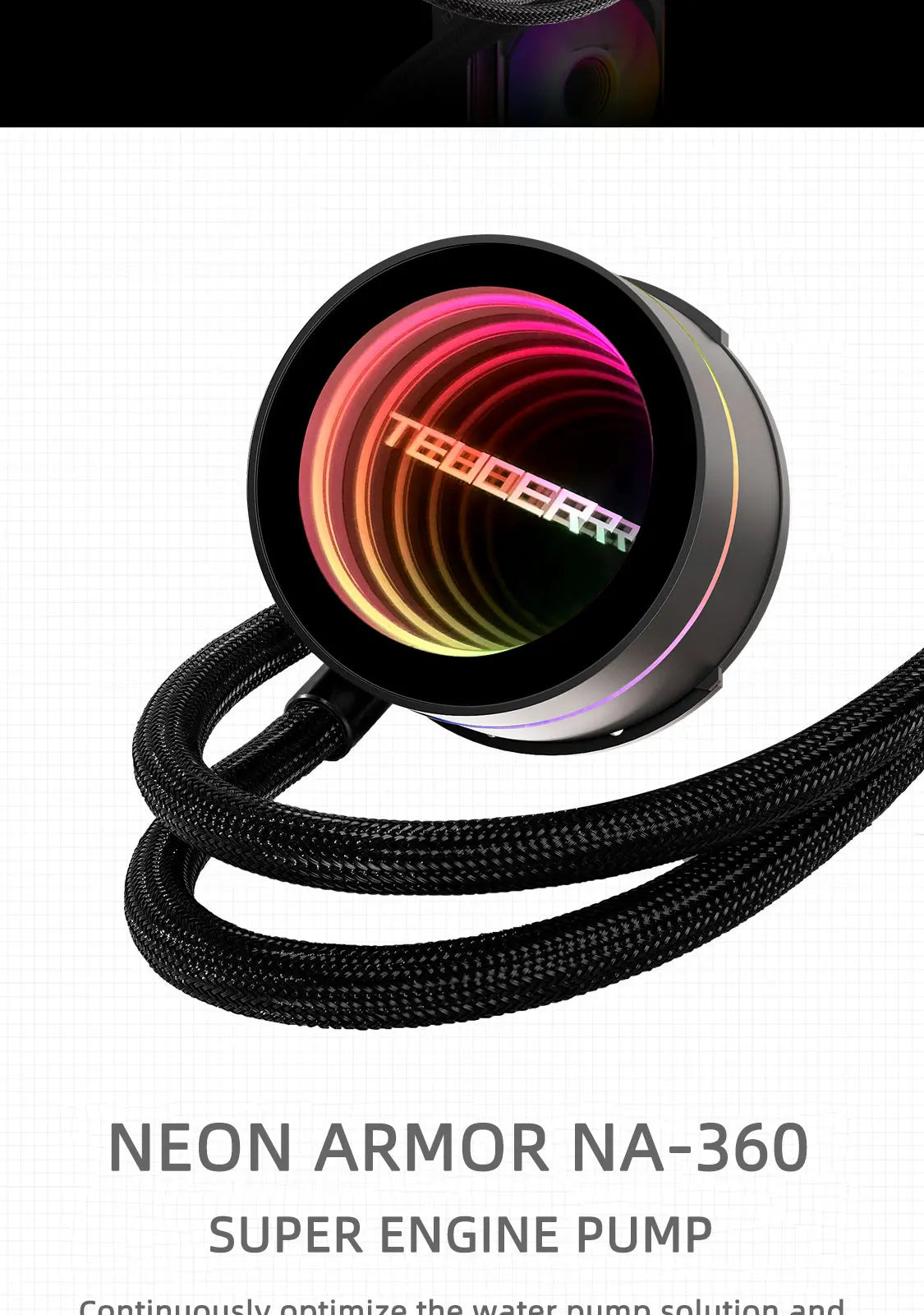 ❄️ TEUCER NA-360 – Resfriamento Líquido 360mm com ARGB para Máxima Performance