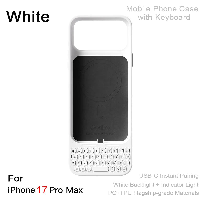 🚀 Capa Magnética com Teclado Integrado para iPhone 16 Pro Max e 17 Pro Max