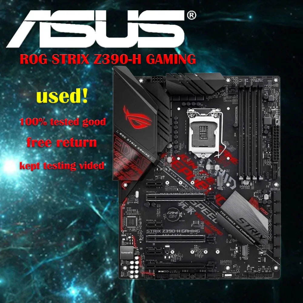 Placa-Mãe ASUS ROG Strix Z390-H Gaming – Potência para Gaming e Performance Máxima!