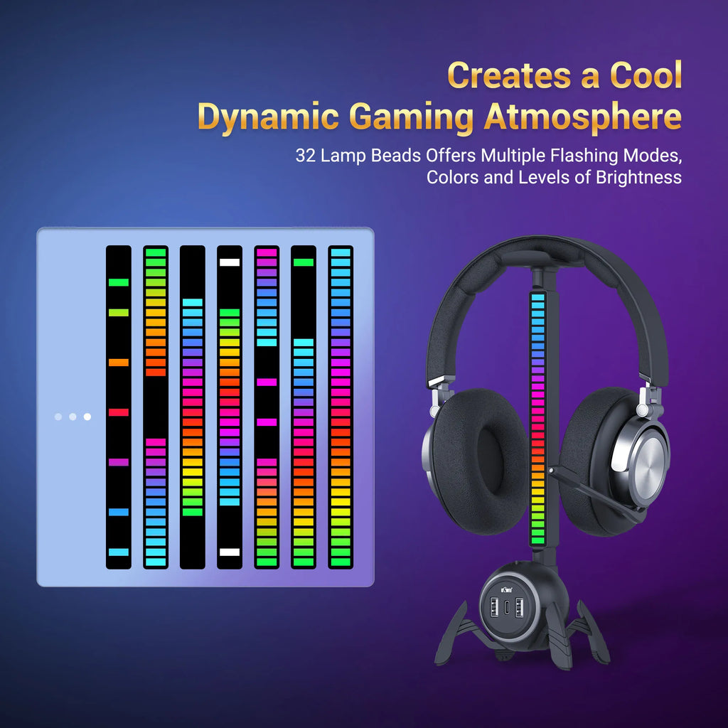 🎧🕷️ Suporte para Headset Spider RGB – Transforme sua Mesa Gamer em um Show de Luzes! 🕷️🎧