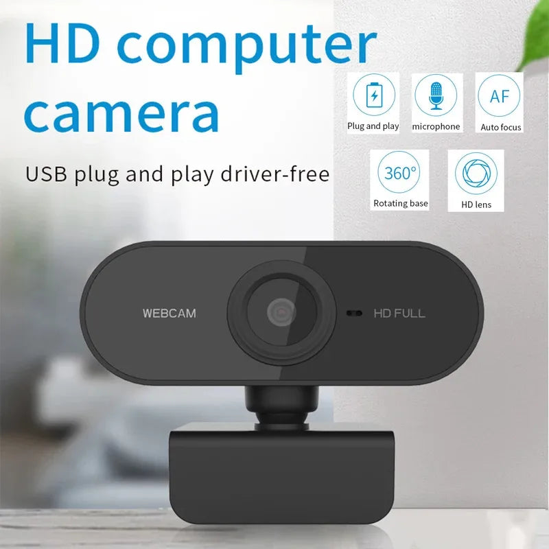 2026 Mini Web Camera PC Full HD With Microphone USB