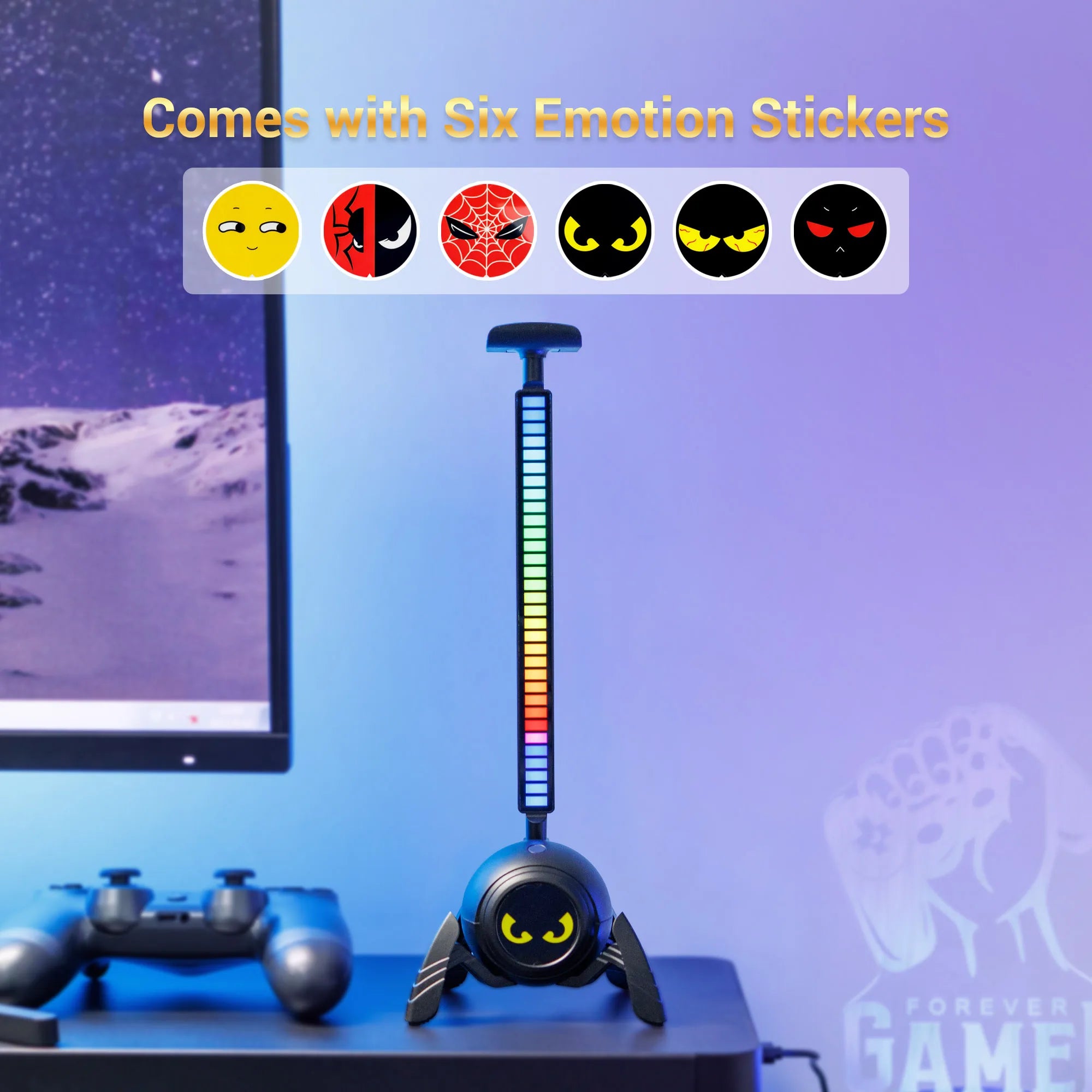 🎧🕷️ Suporte para Headset Spider RGB – Transforme sua Mesa Gamer em um Show de Luzes! 🕷️🎧