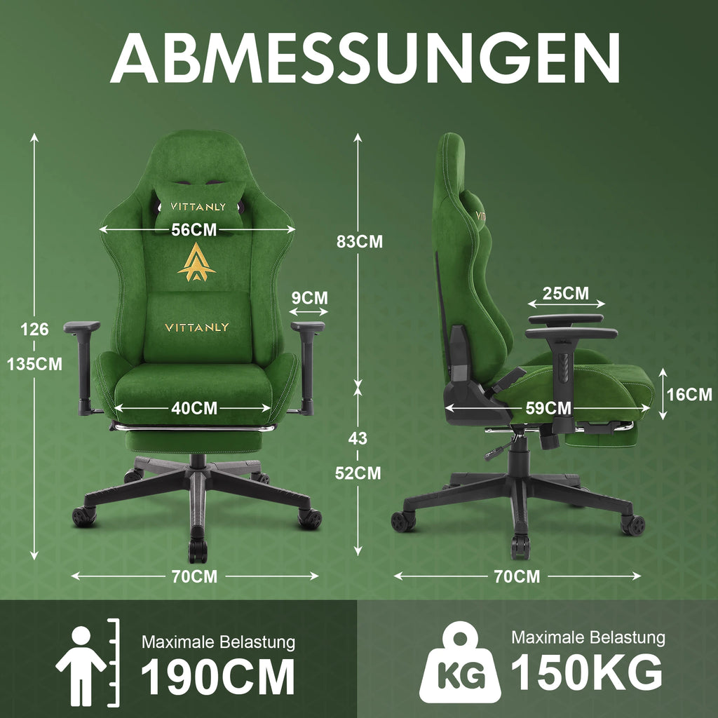 🕹️ Ergonomic Red Gaming Chair – Conforto, Estilo e Desempenho em Cada Partida