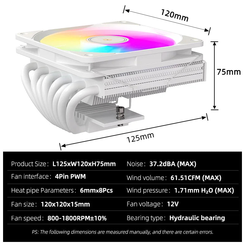 TEUCER TE-75 RGB – Refrigeração Poderosa em Design Compacto