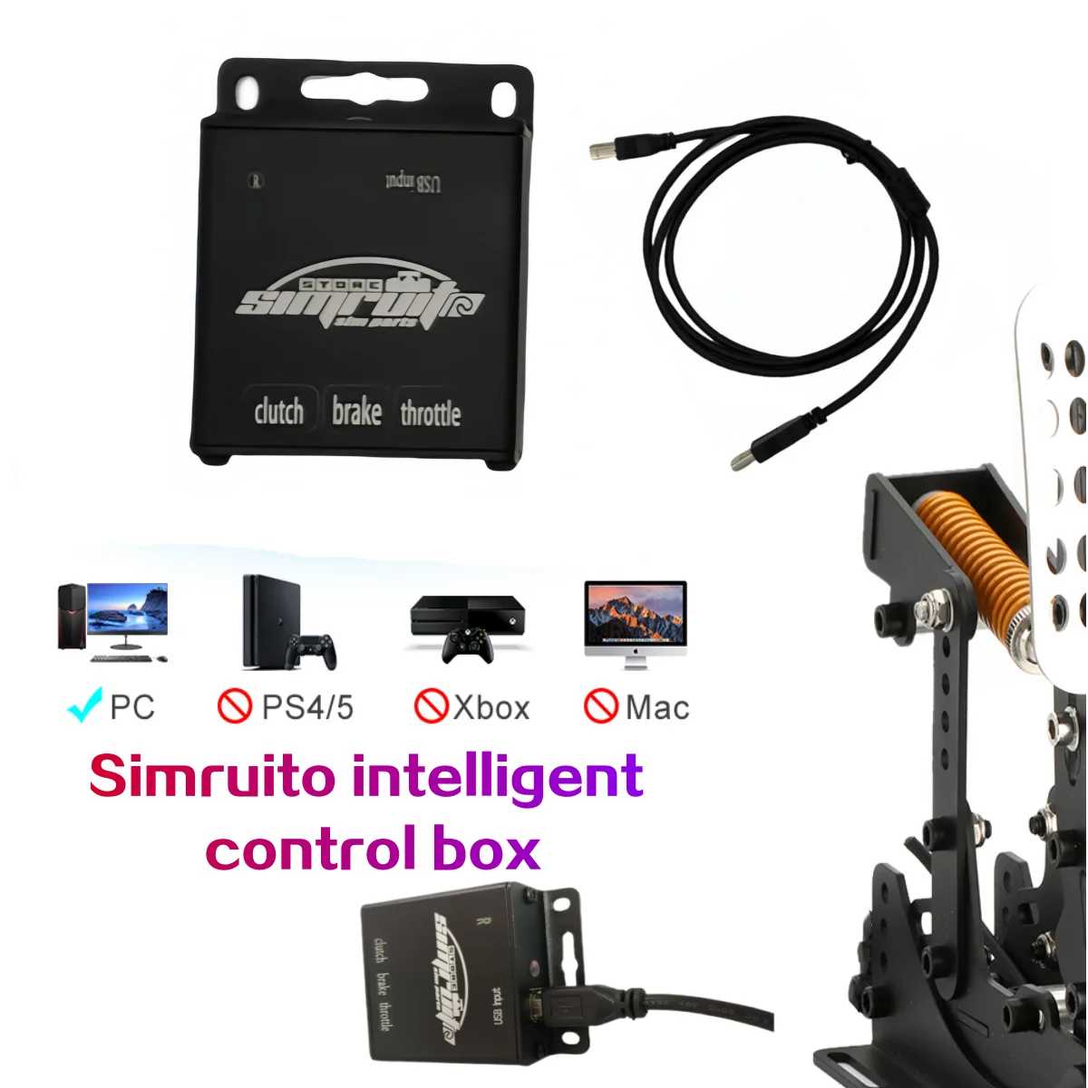 Pedais SimRuito RT-2 – Precisão Extrema e Controle Total
