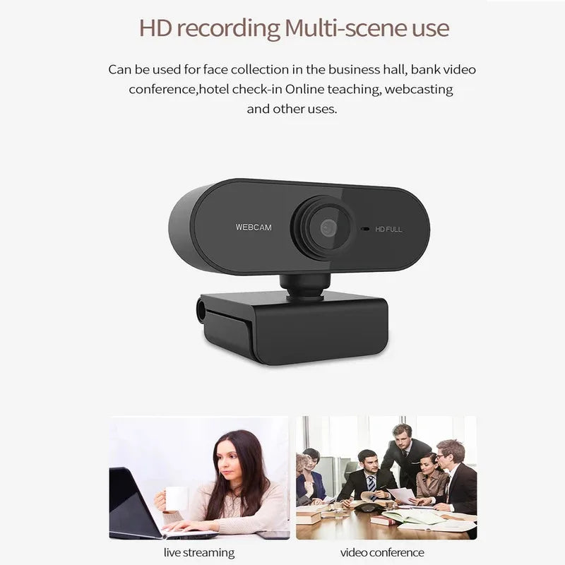 2026 Mini Web Camera PC Full HD With Microphone USB