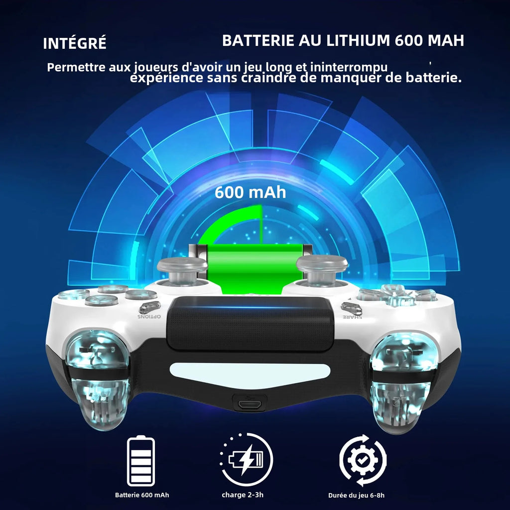 🎮 GAMINJA P412 — Wireless RGB Controller for PS4 / PS3 / PC 🎮