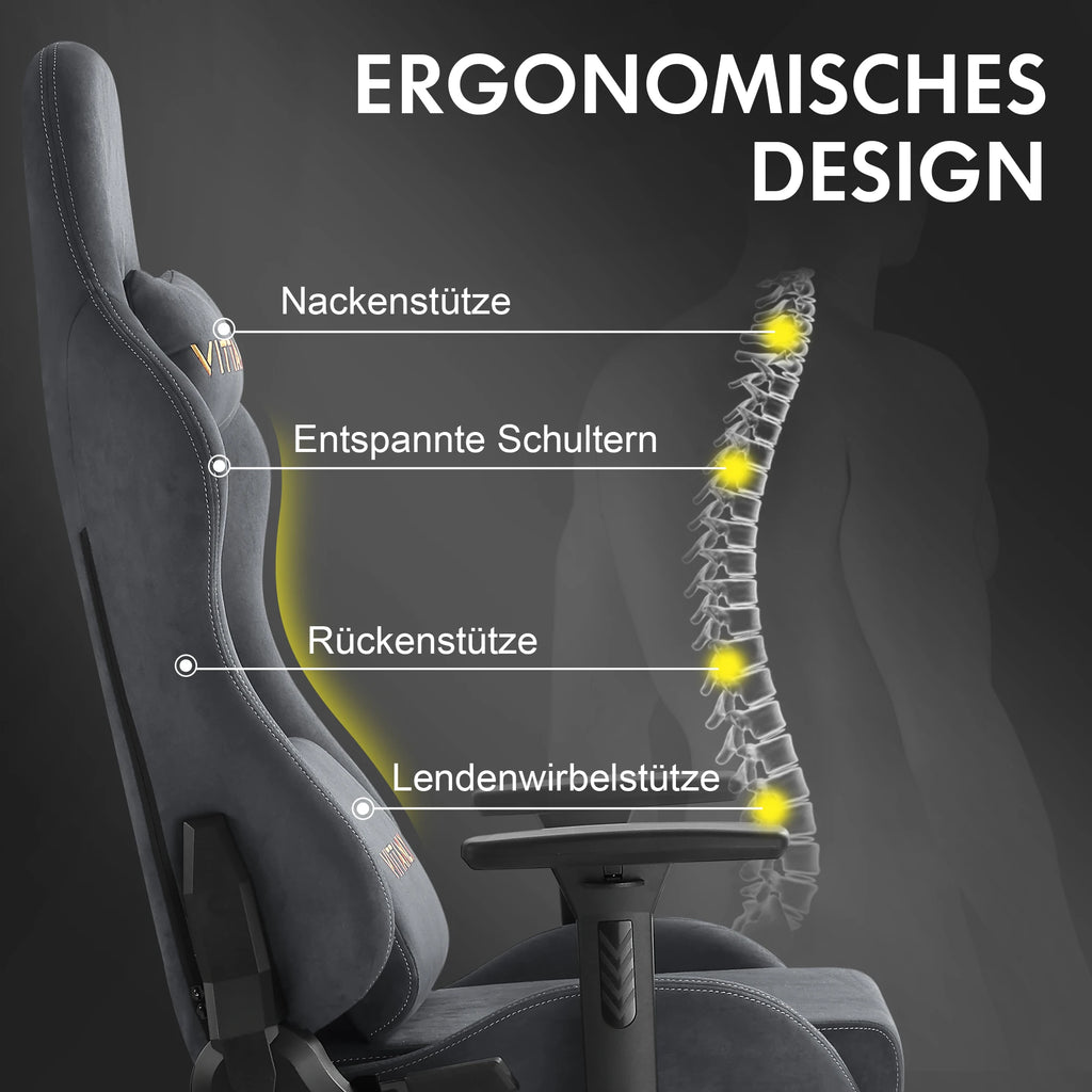 🕹️ Ergonomic Red Gaming Chair – Conforto, Estilo e Desempenho em Cada Partida
