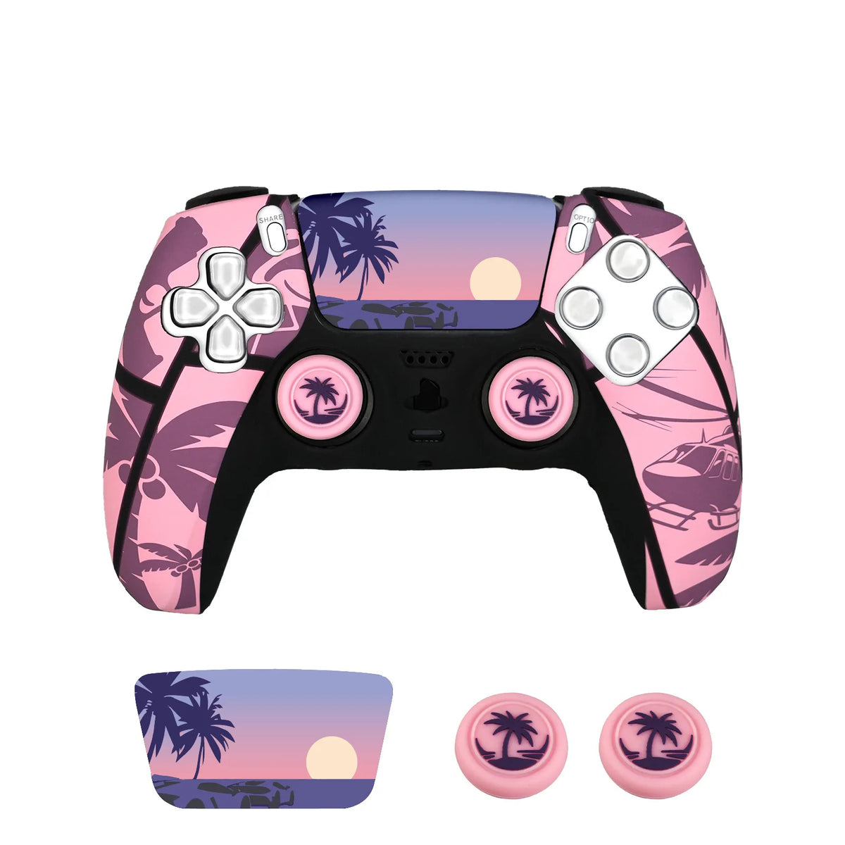 Capa Silicone para Comando PS5 + 2 Thumb Grips