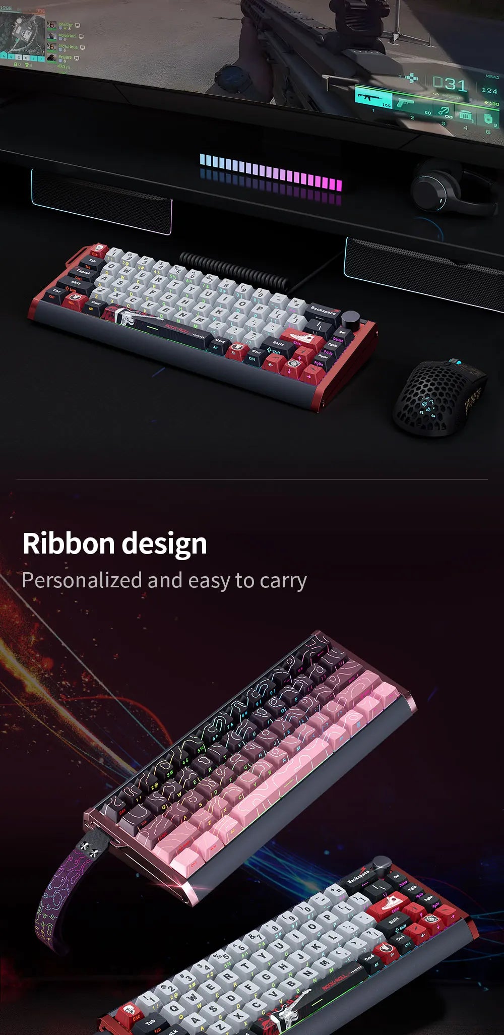 ⌨️ Skyloong GK61/GK68 HE – Teclado Mecânico Magnético Low Profile 8KHz RGB