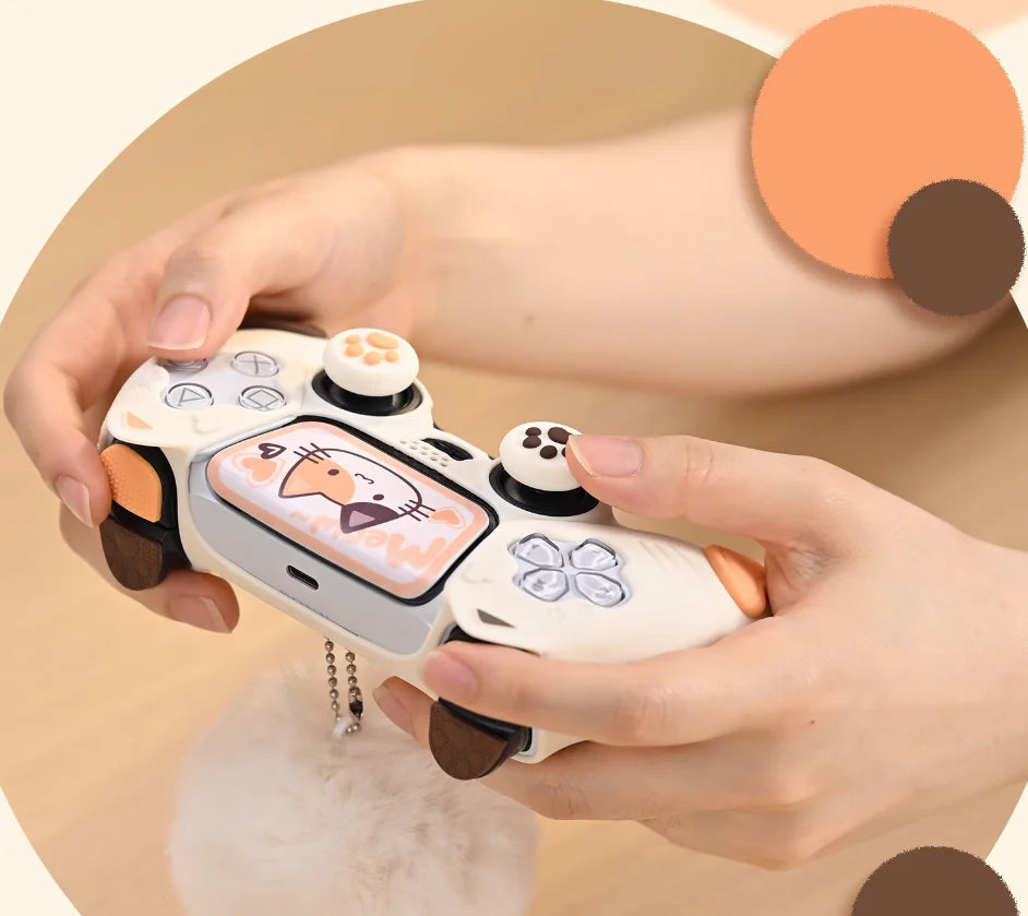 Protetor de Silicone Cute Calico Cat para Comando Sony DualSense 5 (PS5)