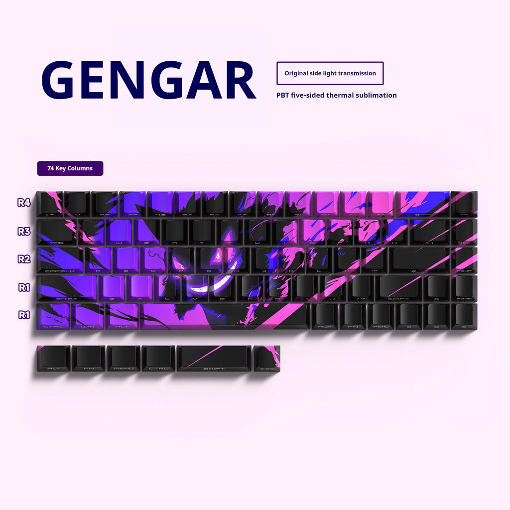 GENGAR PBT KEYCAPS — TRANSFORMA O TEU TECLADO