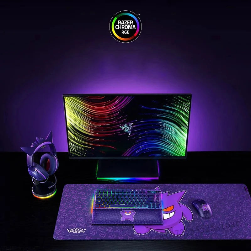 Razer Pokemon Gengar Edition RGB Kraken Kitty V2 Gamer Headset – Wired USB and HyperClear Cardioid Microphone
