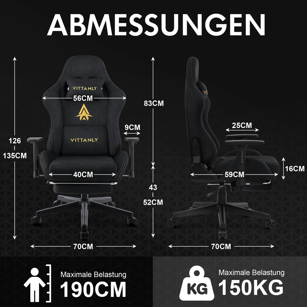 🕹️ Ergonomic Red Gaming Chair – Conforto, Estilo e Desempenho em Cada Partida