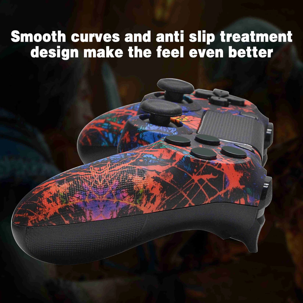 🎮 Controle Compatível PS4 / Pro / Slim / PC – Vermelho Impacto 🔴