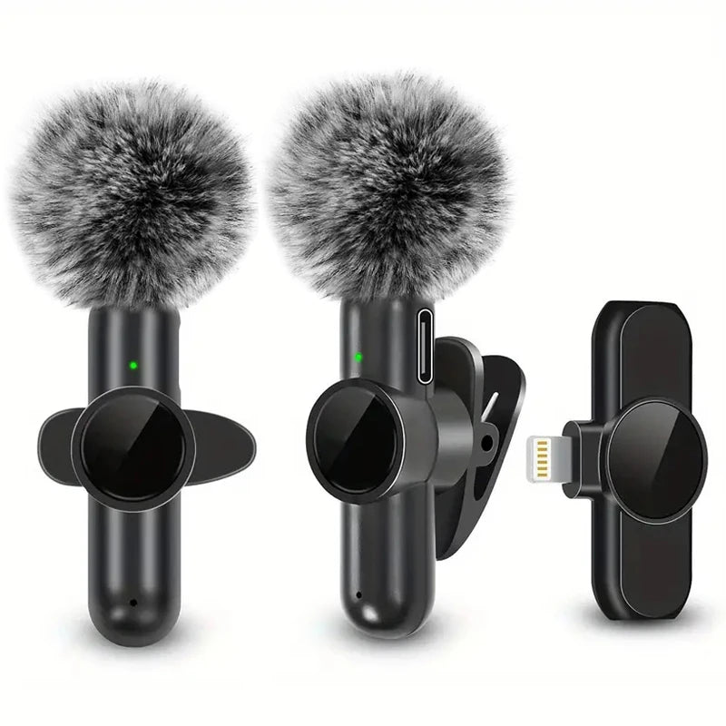 Mini Microfone Sem Fio Profissional – Áudio Limpo para Vídeos, Lives e Conteúdo