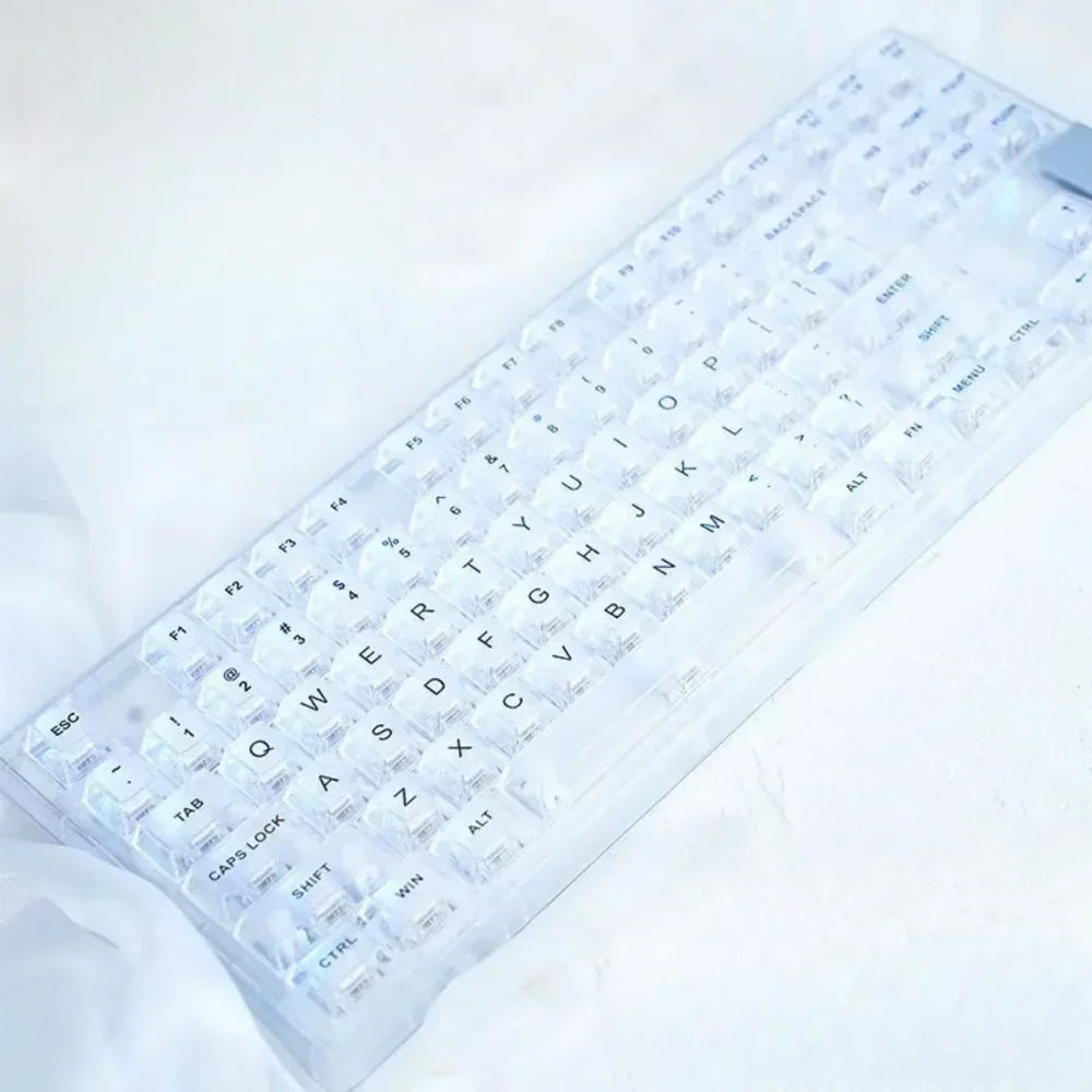 Keycaps Transparent Ice Dawn – 132 Teclas | CBSA Profile