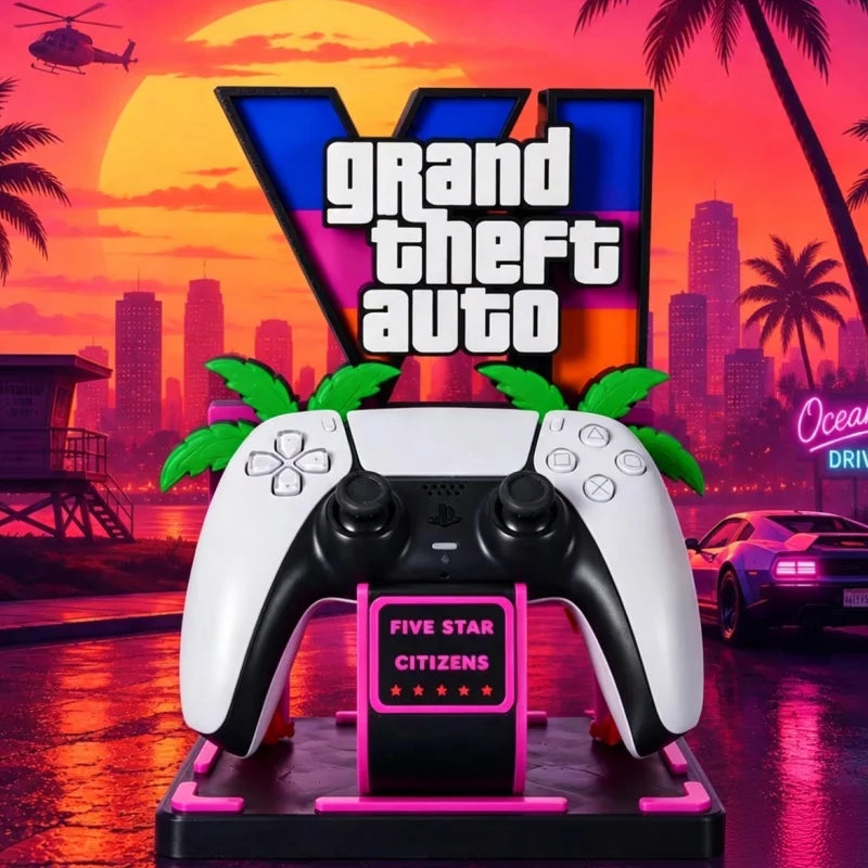 GTA 6 — SUPORTE PARA COMANDO + FIGURA DECORATIVA 🎮