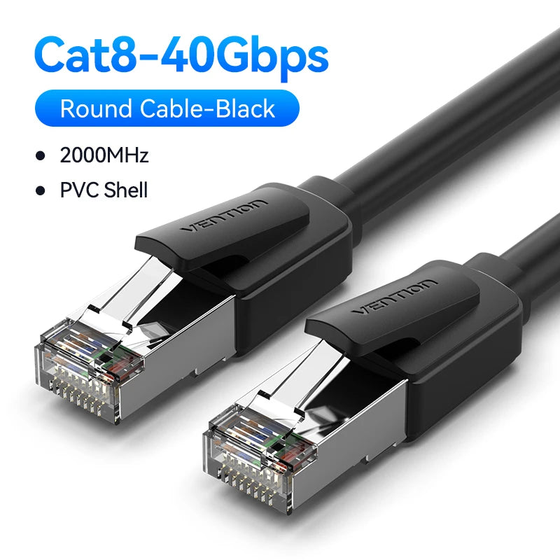 Vention CAT8 Ethernet Cable 40Gbps 2000MHz CAT 8