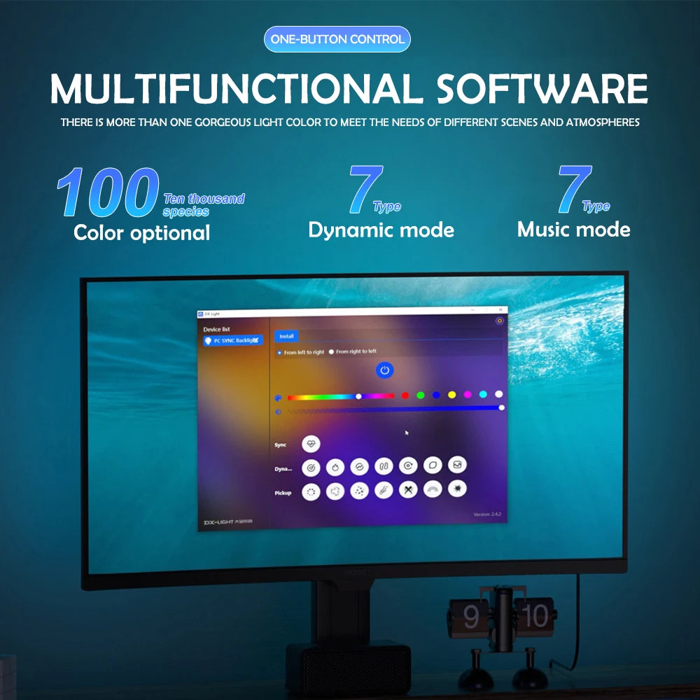 Fita LED RGB para Monitor — Iluminação Inteligente para o Teu Setup