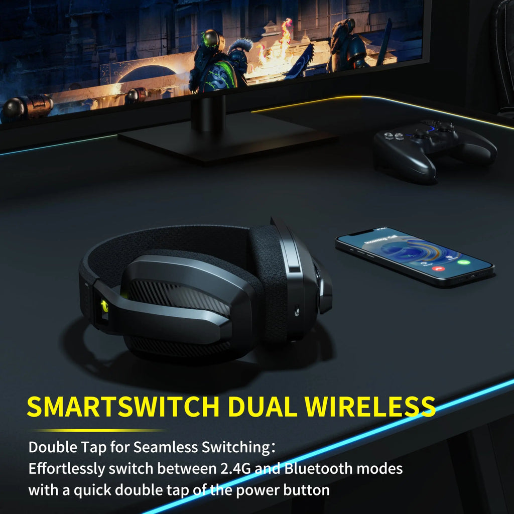 Headset Gamer Sem Fio BINNUNE