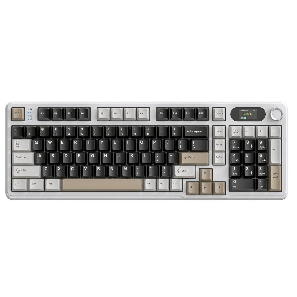 ATTACK SHARK X98PRO – Tri-Mode Gasket com Tela TFT & Knob