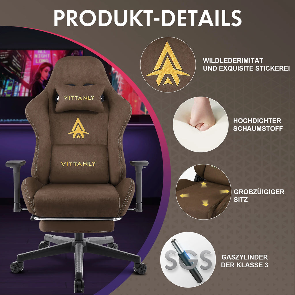🕹️ Ergonomic Red Gaming Chair – Conforto, Estilo e Desempenho em Cada Partida
