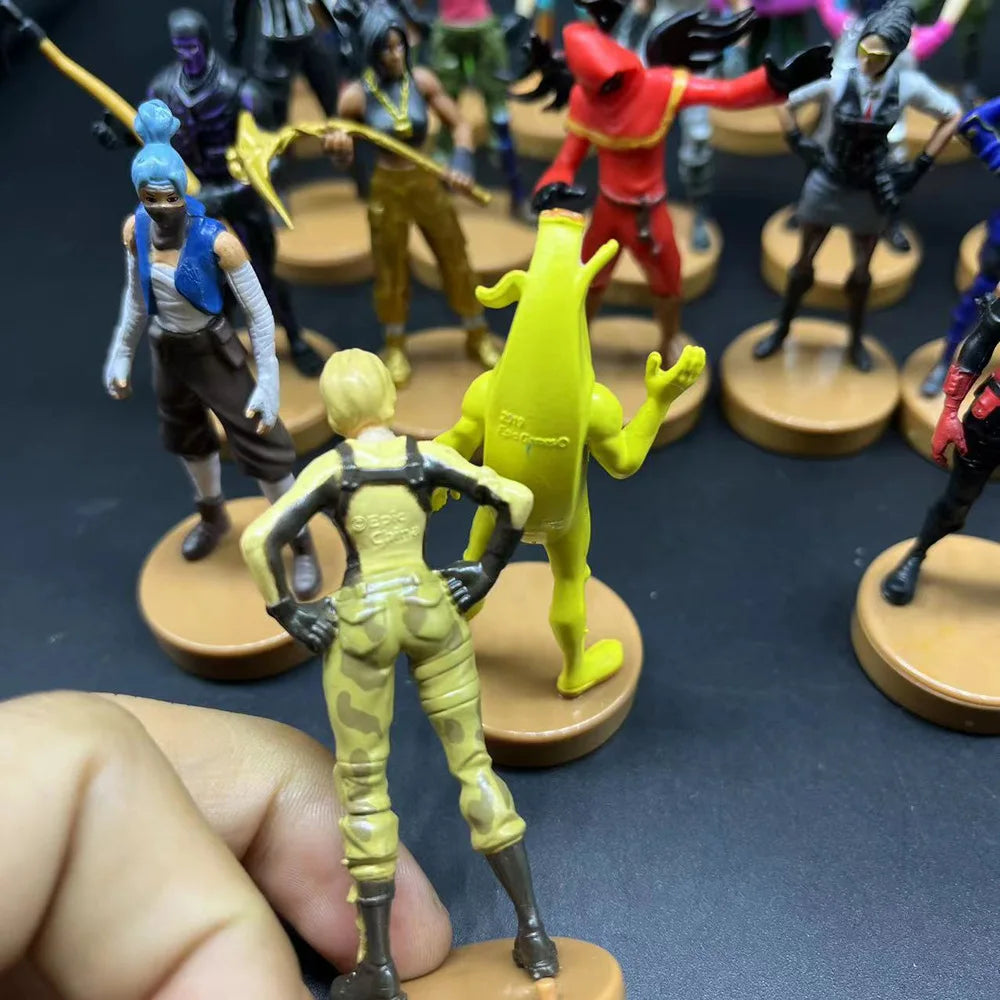 🔫🎮 Kit 10x Mini Figuras Fortnite – Soldados Raros com Armas | Edição Limitada!