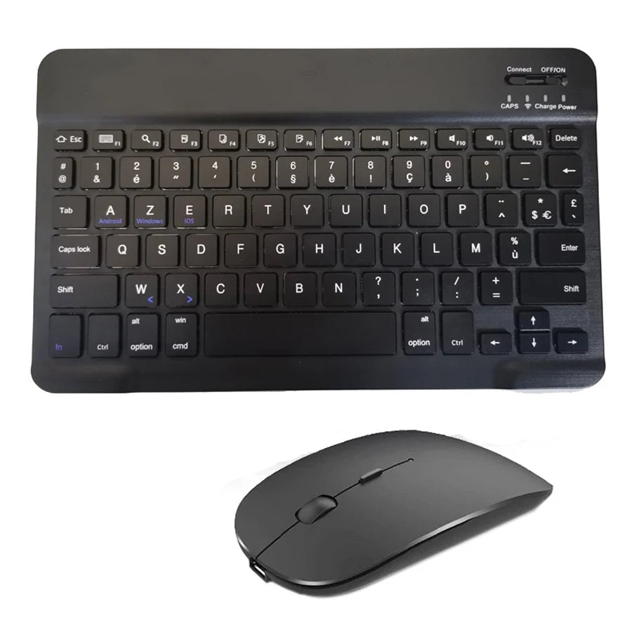 Teclado Bluetooth Sem Fio com Mouse