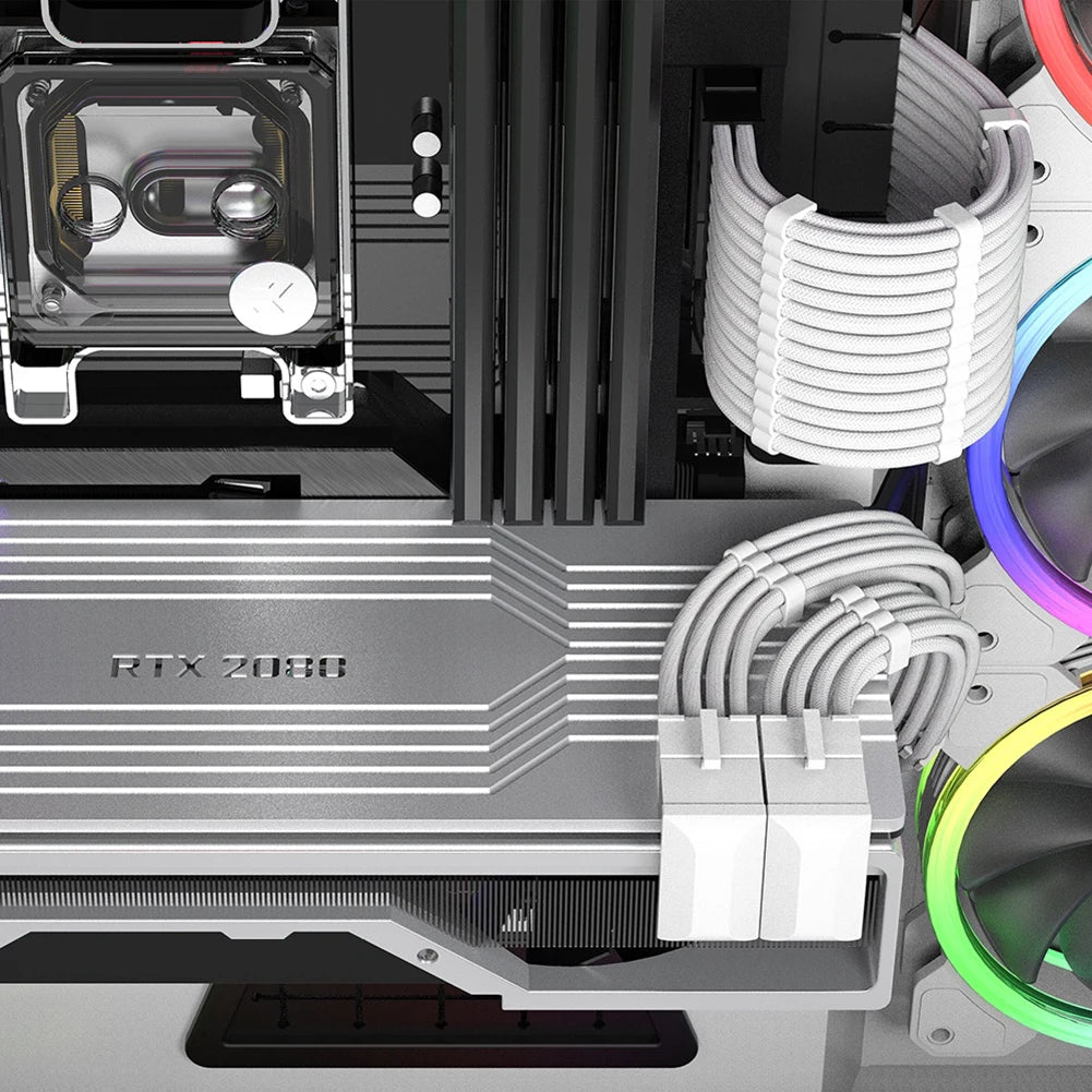 APWIKOGER ATX 8 Pin Female to Male 180 Degree Angled Connector Adapte 