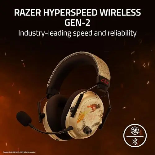 Razer BlackShark V3 Pro Gaming Headset – Wireless with ANC, Full Band Microphone and 50mm Drivers 
