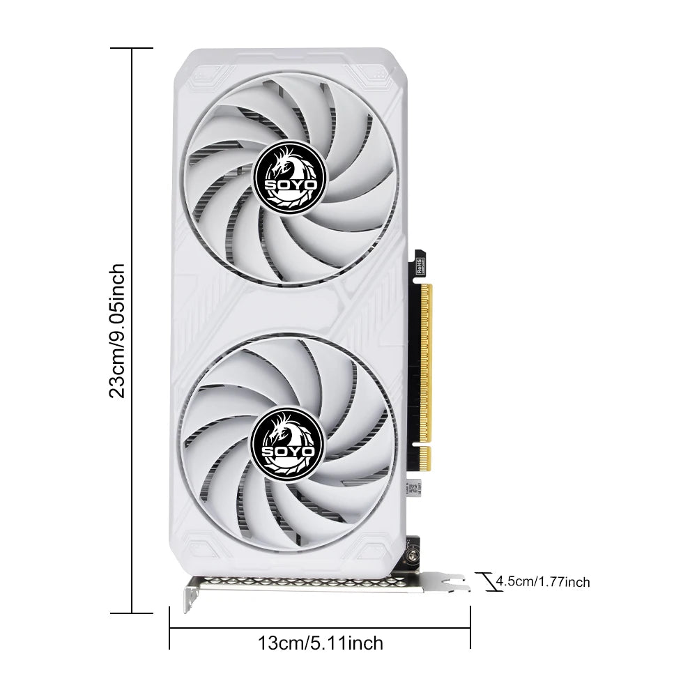 Placa de Vídeo SOYO GeForce RTX 5050 8G – Poder Máximo para Games e Criação