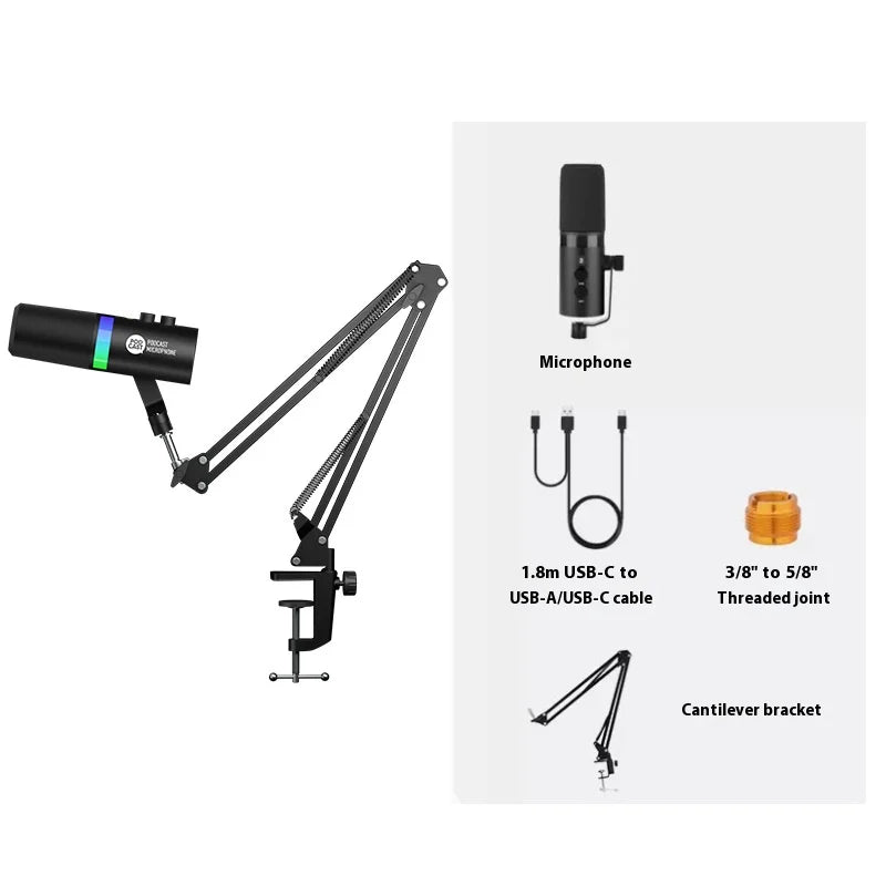 🎧 MovingMic NV7 – Microfone Profissional USB/XLR para Streaming, Podcast e Gaming