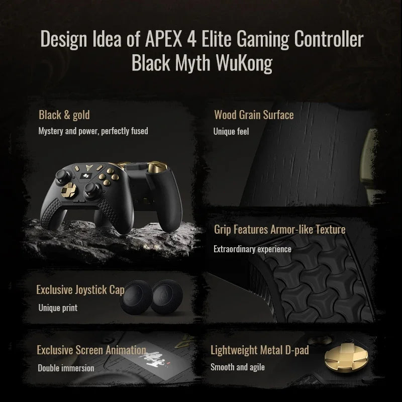 Flydigi APEX 4 Black Myth: Wukong – O Controle Que Eleva Seu Jogo ao Nível Lendário