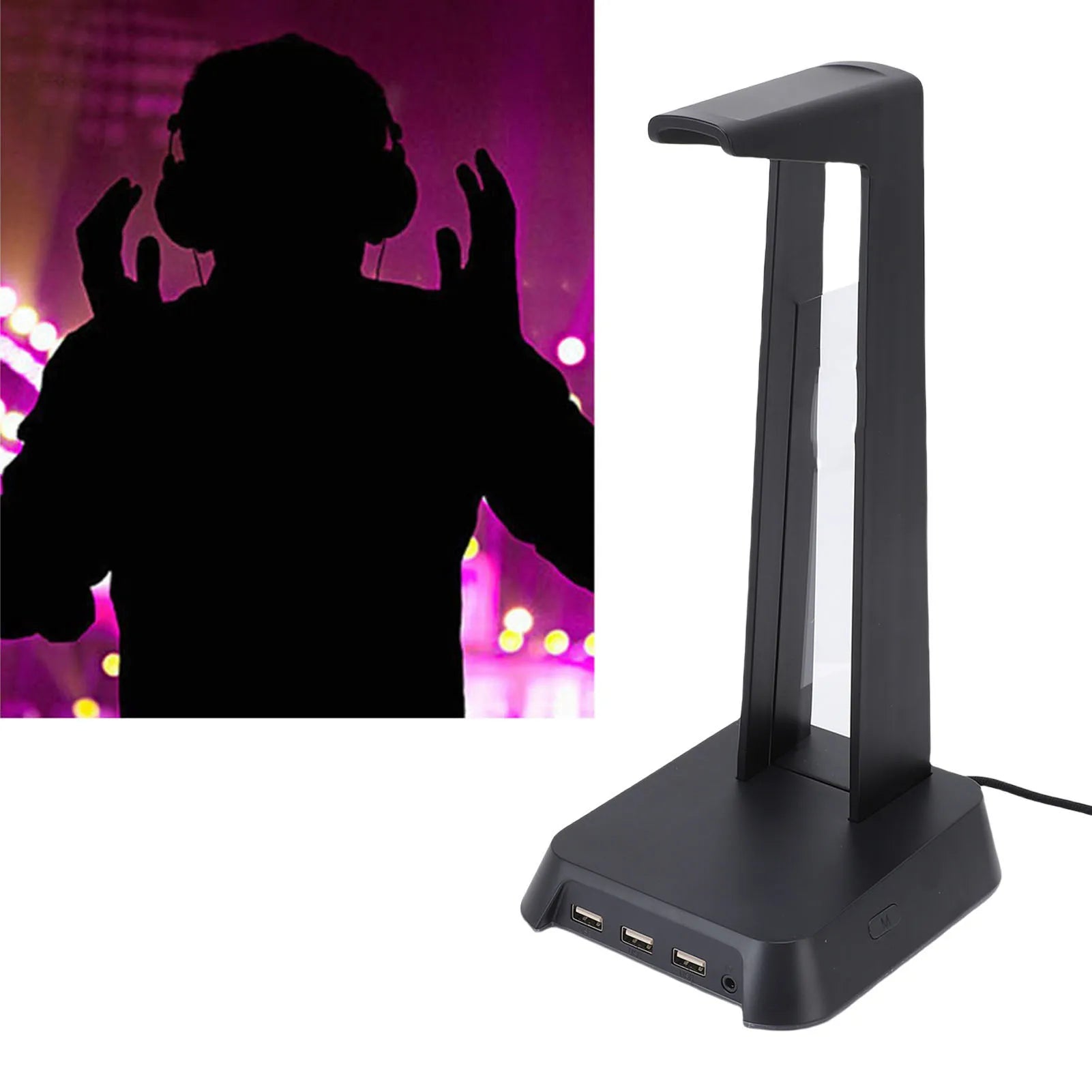 🎧✨ Suporte Gamer para Headset com Iluminação RGB, Porta USB e Design Multifuncional ✨🎧