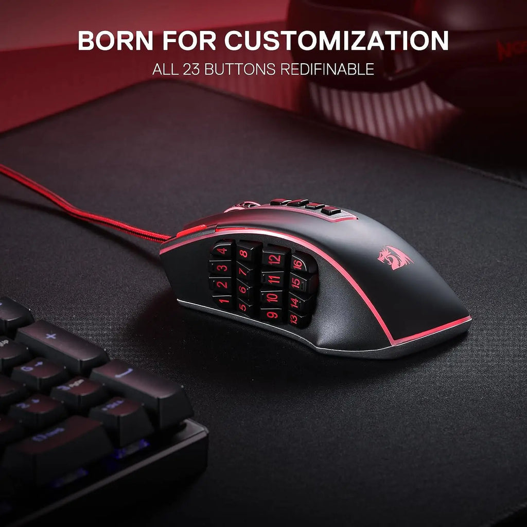 🐉 Redragon M990 MMO Gaming Mouse – Potência, Precisão e Controle Total