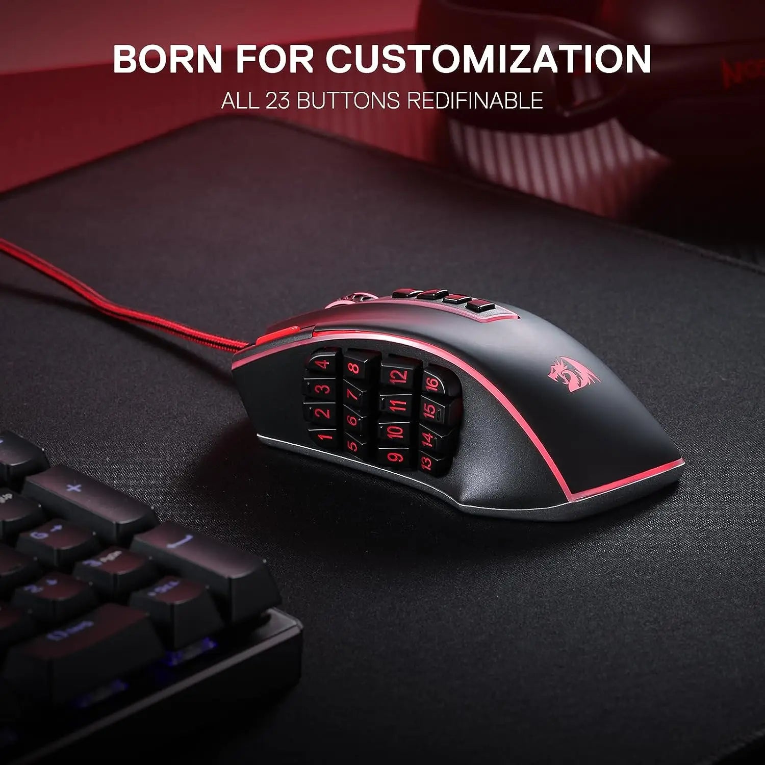 🐉 Redragon M990 MMO Gaming Mouse – Potência, Precisão e Controle Total
