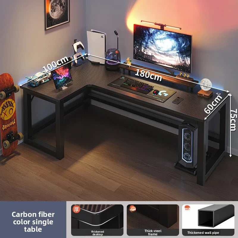 Mesa de Computador em L RK126 – Moderna, Resistente e Perfeita para Home Office & Gamer