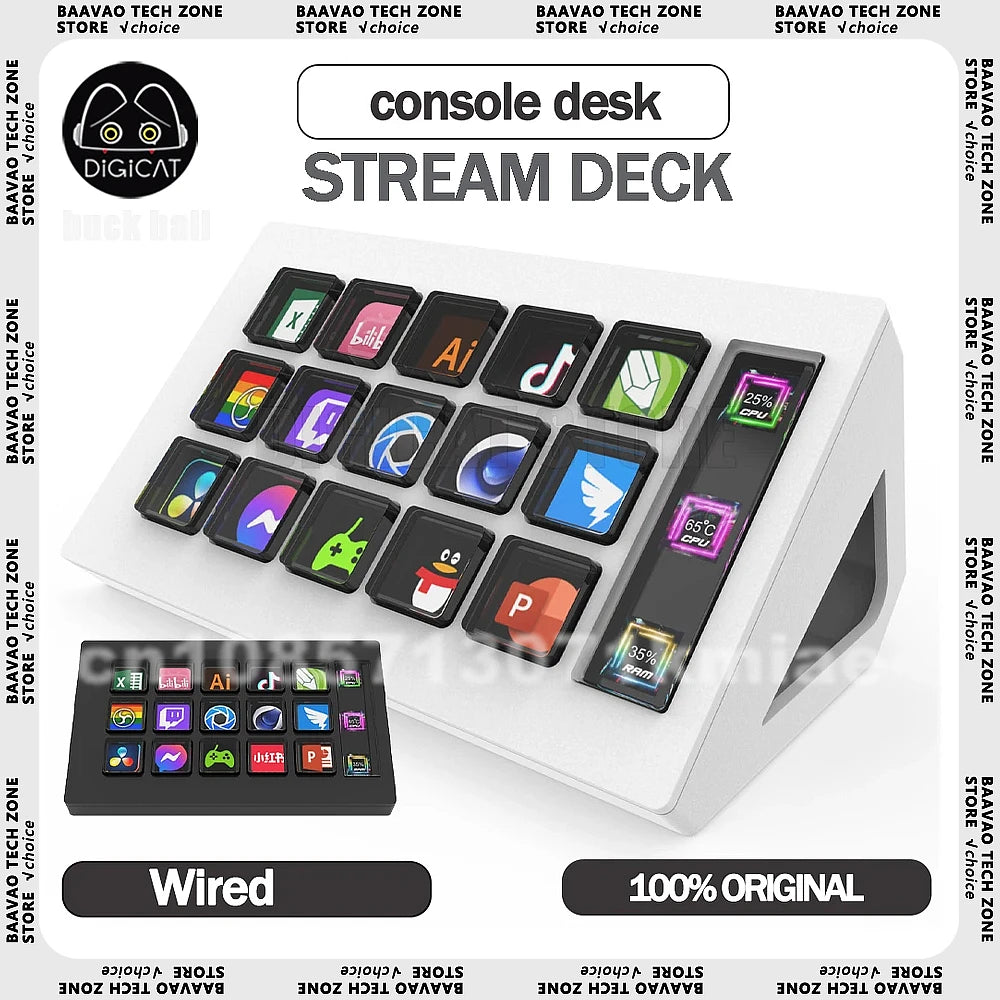 Mirabox StreamDeck Mini de 15 Teclas LCD